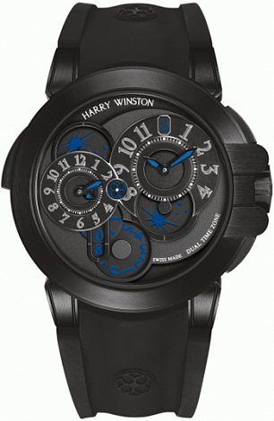 Review Harry Winston Ocean Dual Time 400 / MATZ44ZKC.K2 Replica watch